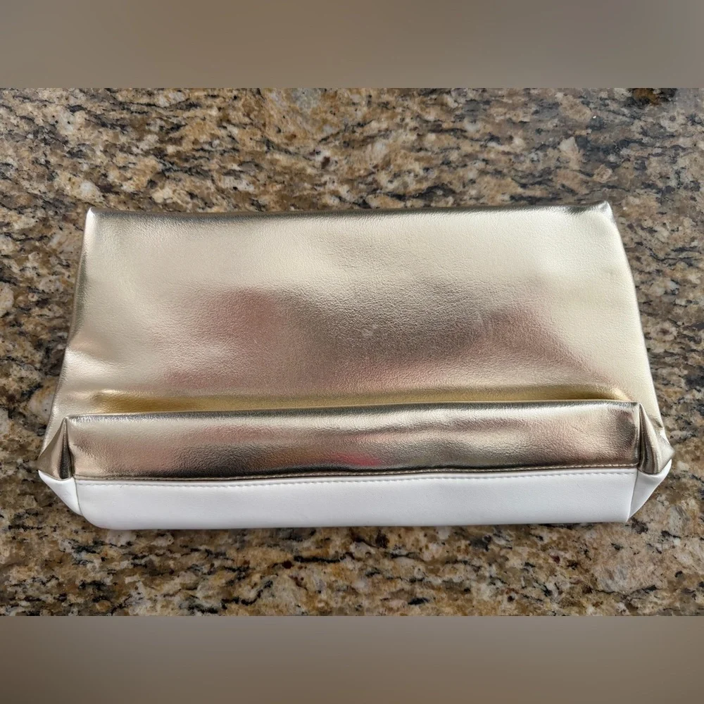Valmont Cream Cosmetic Bag with Gold Accents - Picture 4 of 4